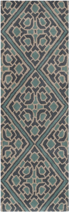 Surya Calaveras Green Runner 26 X 80 Area Rug CAV4024-268 800-39256 Image 0