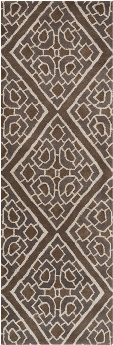 Surya Calaveras Brown Runner 26 X 80 Area Rug CAV4025-268 800-39261 Image 0