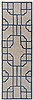 Surya Calaveras Grey Runner 26 X 80 Area Rug CAV4029-268 800-39281 Thumb 0