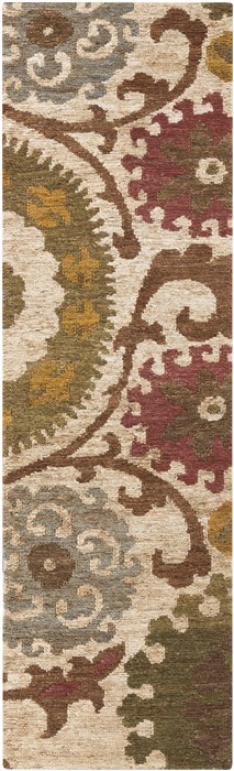 Surya Columbia Green Runner 26 X 80 Area Rug CBA106-268 800-39320 Image 0