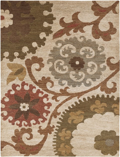 Surya Columbia Green 80 X 110 Area Rug CBA106-811 800-39322 Image 0