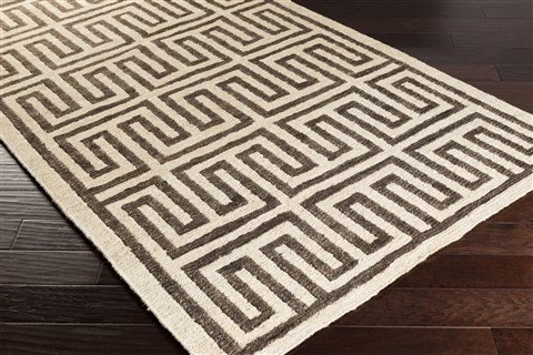 Surya Columbia Black 80 X 110 Area Rug CBA117-811 800-39352 Image 1