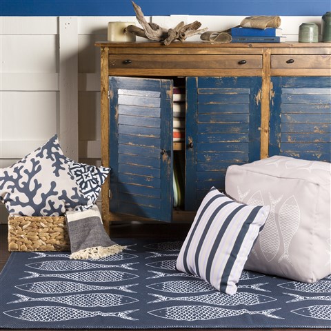 Surya Cape Cod Blue 40 X 60 Area Rug CCD1013-46 800-39497 Image 3