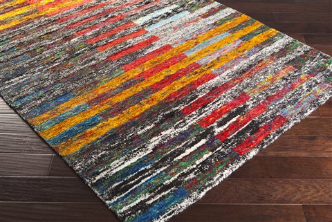 Surya Chocho Black 50 X 80 Area Rug CHO9001-58 800-39641 Image 1