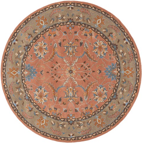 Surya Clifton Orange Round 80 X 80 Area Rug CLF1022-8RD 800-39711 Image 0