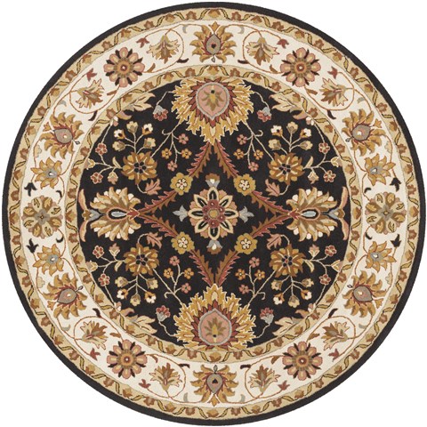 Surya Clifton Black Round 80 X 80 Area Rug CLF1025-8RD 800-39732 Image 0