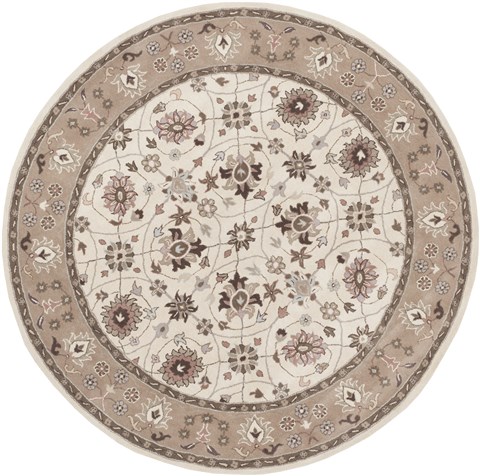 Surya Clifton White Round 80 X 80 Area Rug CLF1026-8RD 800-39739 Image 0
