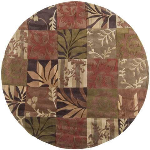 Surya Cosmopolitan Red Round 80 X 80 Area Rug COS8818-8RD 800-40269 Image 0