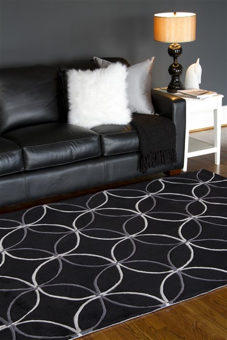 Surya Cosmopolitan Black 90 X 130 Area Rug COS8872-913 800-40312 Image 2