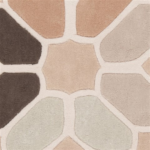 Surya Cosmopolitan White Round 80 X 80 Area Rug COS9039-8RD 800-40387 Image 1