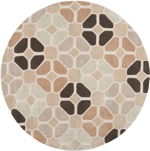 Surya Cosmopolitan White Round 80 X 80 Area Rug COS9039-8RD 800-40387 Image 0