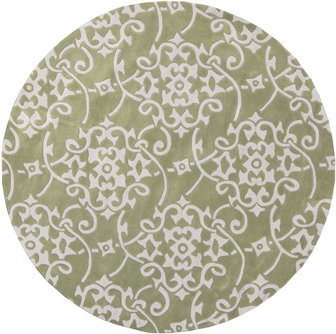 Surya Cosmopolitan Green Round 80 X 80 Area Rug COS9047-8RD 800-40402 Image 0