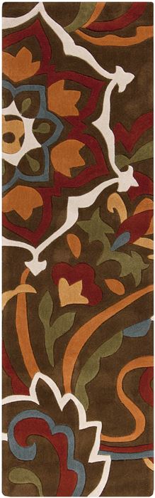 Surya Cosmopolitan Brown Runner 26 X 80 Area Rug COS9056-268 800-40417 Image 0