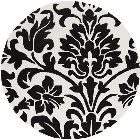 Surya Cosmopolitan White Round 80 X 80 Area Rug COS9062-8RD 800-40446 Image 0