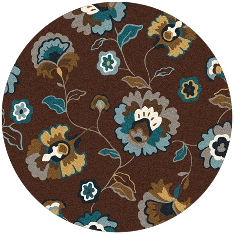 Surya Cosmopolitan Brown Round 80 X 80 Area Rug COS9090-8RD 800-40465 Image 0