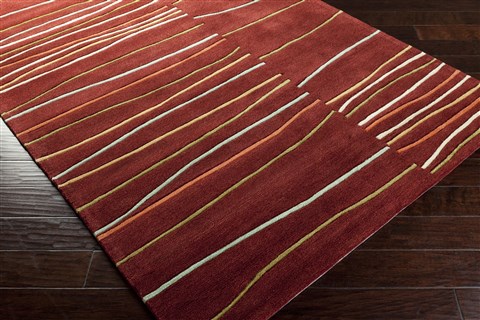 Surya Cosmopolitan Red 50 X 80 Area Rug COS9094-58 800-40487 Image 1