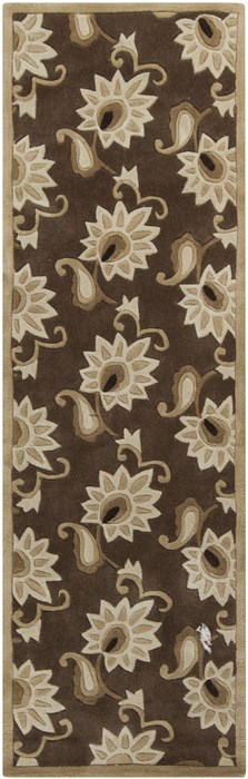 Surya Cosmopolitan Brown Runner 26 X 80 Area Rug COS9096-268 800-40491 Image 0