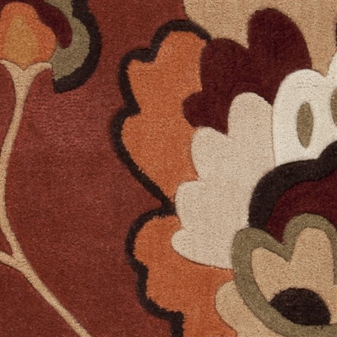 Surya Cosmopolitan Red Round 80 X 80 Area Rug COS9105-8RD 800-40504 Image 1