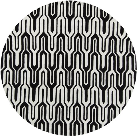 Surya Cosmopolitan White Round 80 X 80 Area Rug COS9148-8RD 800-40546 Image 0