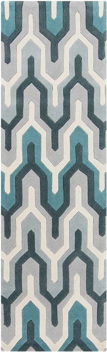 Surya Cosmopolitan Blue Runner 26 X 80 Area Rug COS9175-268 800-40591 Image 0
