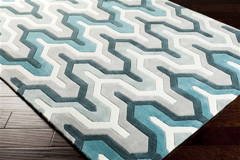 Surya Cosmopolitan Green 90 X 130 Area Rug COS9175-913 800-40596 Image 1