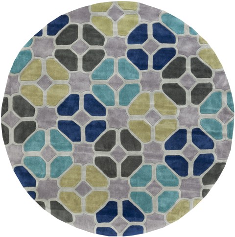 Surya Cosmopolitan Blue Round 80 X 80 Area Rug COS9193-8RD 800-40693 Image 0