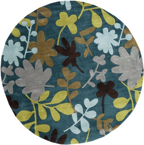 Surya Cosmopolitan Blue Round 80 X 80 Area Rug COS9208-8RD 800-40798 Image 0