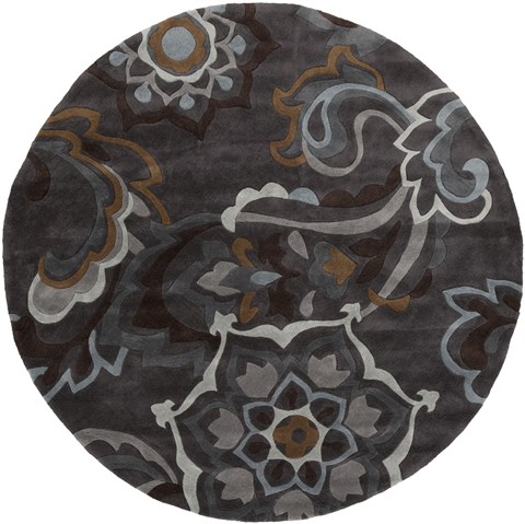 Surya Cosmopolitan Grey Round 80 X 80 Area Rug COS9210-8RD 800-40812 Image 0