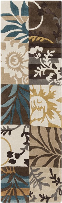 Surya Cosmopolitan Brown Runner 26 X 80 Area Rug COS9211-268 800-40815 Image 0