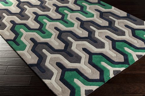 Surya Cosmopolitan Green 50 X 80 Area Rug COS9213-58 800-40824 Image 1