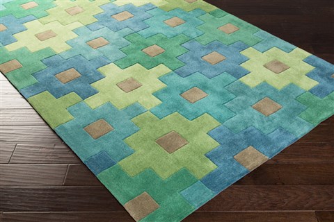 Surya Cosmopolitan Green 20 X 30 Area Rug COS9230-23 800-40912 Image 1