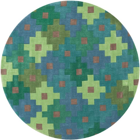 Surya Cosmopolitan Green Round 80 X 80 Area Rug COS9230-8RD 800-40917 Image 0