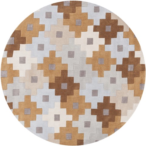 Surya Cosmopolitan Brown Round 80 X 80 Area Rug COS9234-8RD 800-40945 Image 0