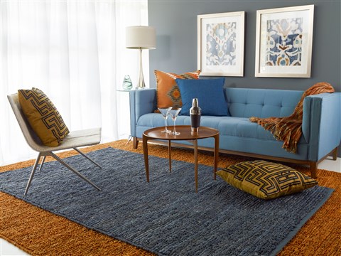 Surya Continental Blue 90 X 130 Area Rug COT1935-913 800-41079 Image 5