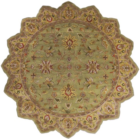 Surya Crowne Green Star 80 X 80 Area Rug CRN6001-8STAR 800-41314 Image 0