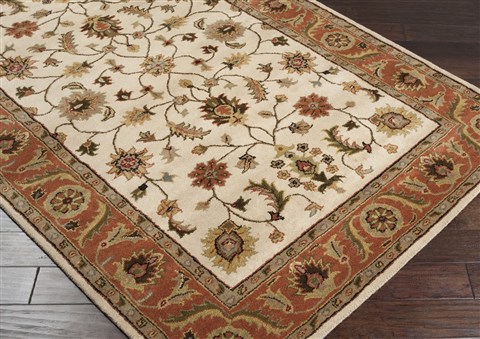 Surya Crowne White 20 X 30 Area Rug CRN6004-23 800-41329 Image 1