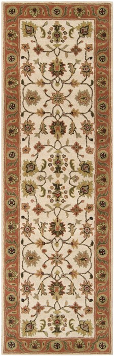 Surya Crowne White Runner 26 X 80 Area Rug CRN6004-268 800-41330 Image 0