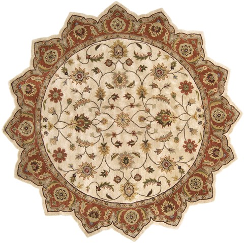 Surya Crowne White Star 80 X 80 Area Rug CRN6004-8STAR 800-41338 Image 0