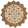 Surya Crowne White Star 80 X 80 Area Rug CRN6004-8STAR 800-41338 Thumb 0