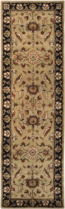 Surya Crowne Yellow Runner 26 X 80 Area Rug CRN6007-268 800-41342 Image 0