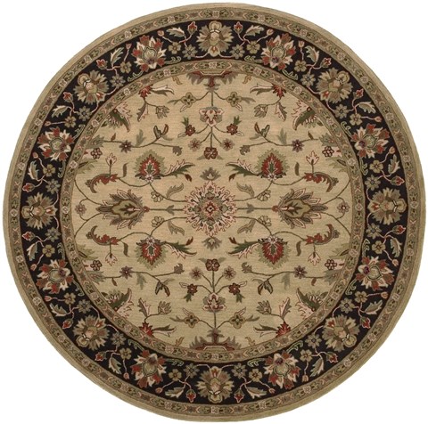 Surya Crowne Yellow Round 80 X 80 Area Rug CRN6007-8RD 800-41348 Image 0