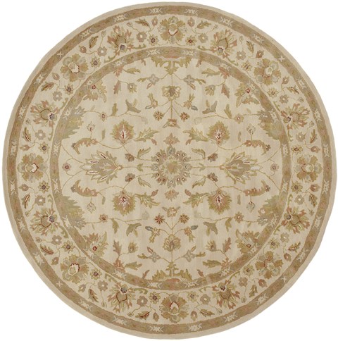 Surya Crowne White Round 80 X 80 Area Rug CRN6011-8RD 800-41379 Image 0