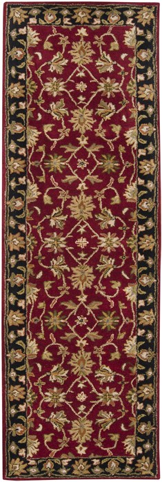 Surya Crowne Red Runner 26 X 80 Area Rug CRN6013-268 800-41384 Image 0