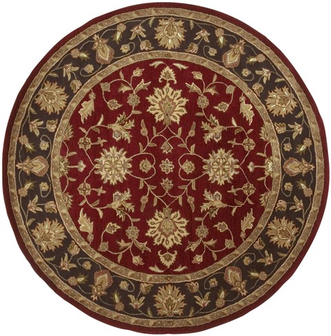 Surya Crowne Red Round 80 X 80 Area Rug CRN6013-8RD 800-41390 Image 0