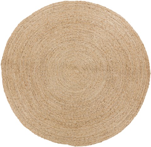 Surya Country Jutes White Round 50 X 50 Area Rug CTJ2036-5RD 800-41599 Image 0