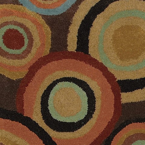 Surya Dazzle Brown Round 30 X 30 Area Rug DAZ6511-3RD 800-41717 Image 1