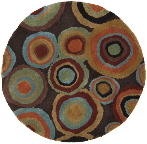 Surya Dazzle Brown Round 30 X 30 Area Rug DAZ6511-3RD 800-41717 Image 0