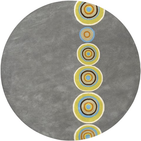 Surya Dazzle Grey Round 60 X 60 Area Rug DAZ6537-6RD 800-41727 Image 0