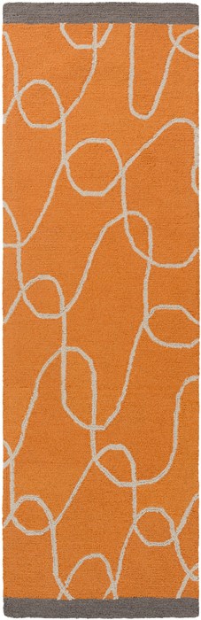 Surya Decorativa Orange Runner 26 X 80 Area Rug DCR4022-268 800-41840 Image 0