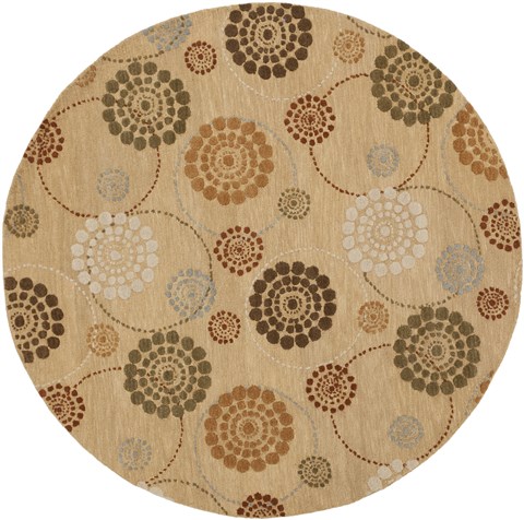 Surya Dream Orange Round 80 X 80 Area Rug DST1168-8RD 800-42126 Image 0